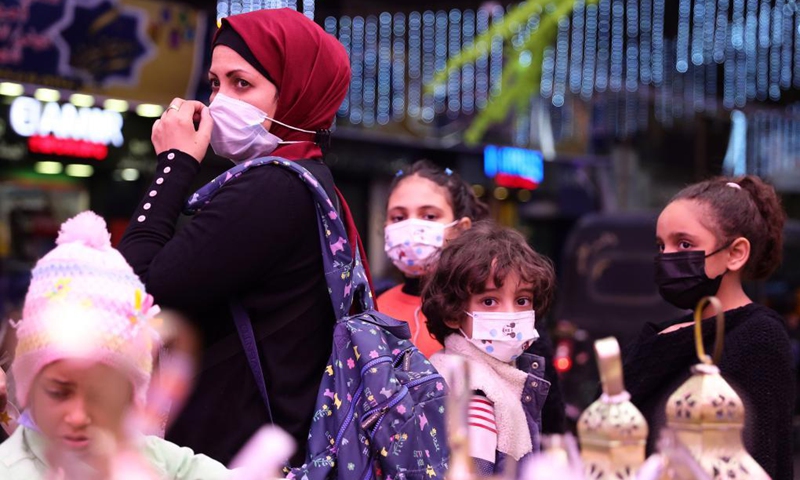 People select traditional lanterns at a market in Cairo, Egypt, April 11, 2021. Ahead of the holy Islamic month of Ramadan, Egyptians flock to local markets to purchase colorful lanterns, known as fanoos in Arabic, for their children or to use them as ornaments for homes and workplaces.(Photo: Xinhua)