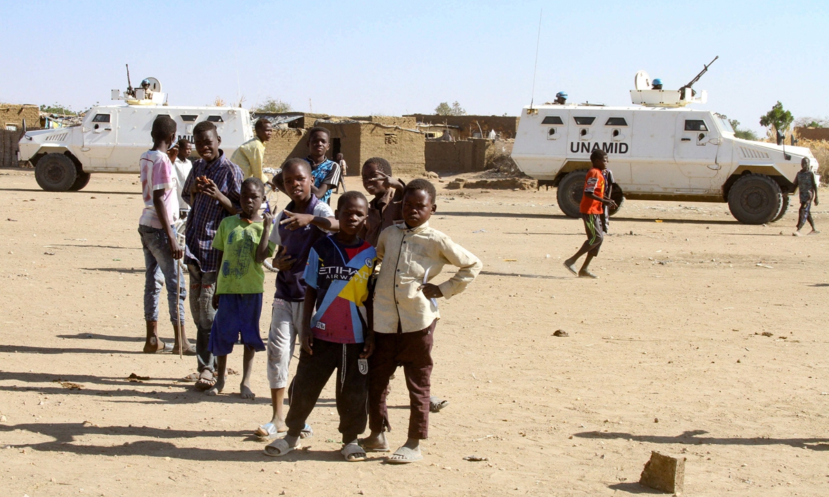 A general view of refugee camp in Darfur, Sudan, on December 30, 2020 Photo: VCG
