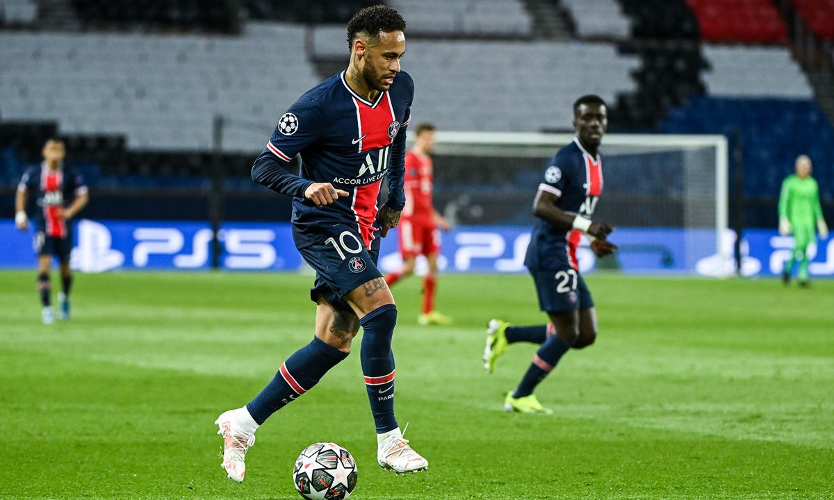 Neymar of Paris Saint-Germain Photo: VCG