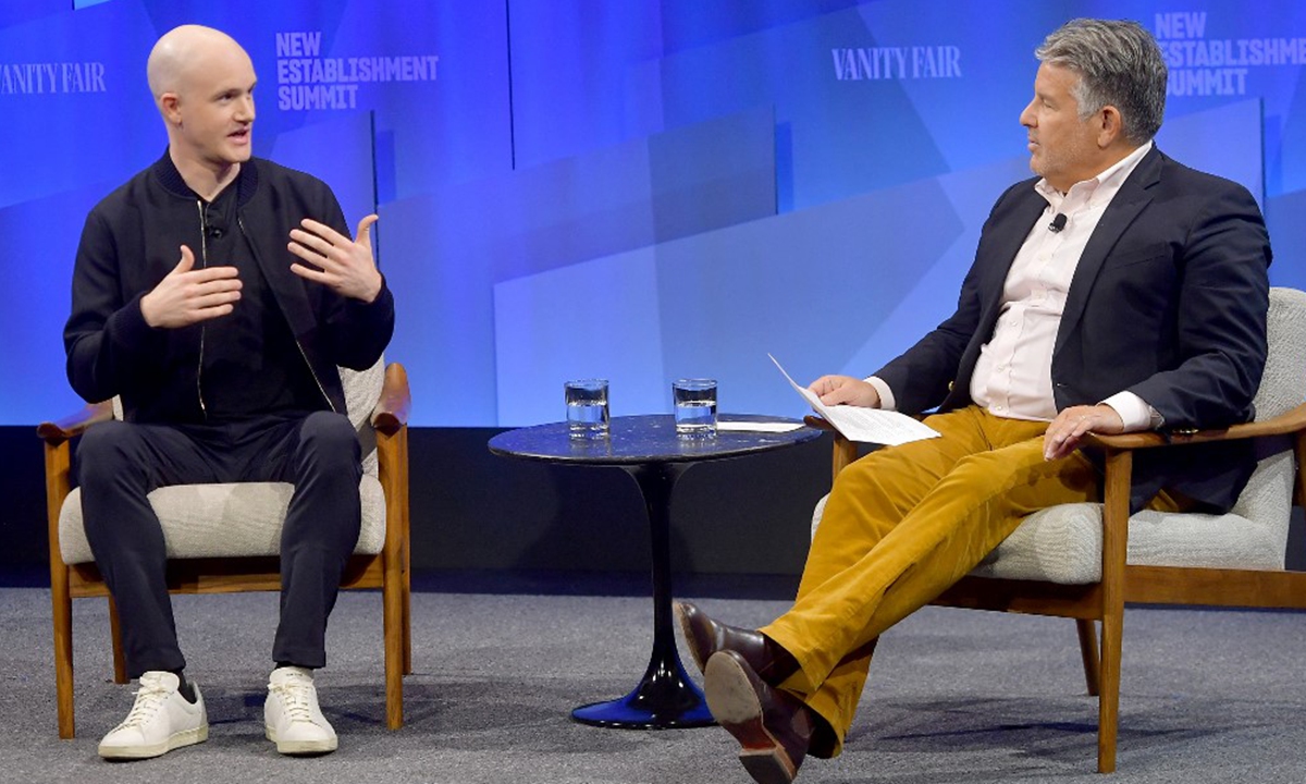 Coinbase valued at $86 billion in choppy NASDAQ debut - Global Times