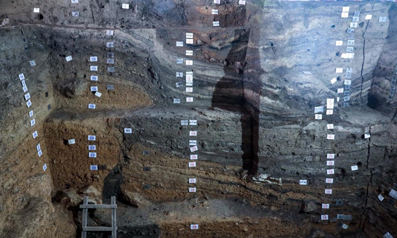 Photo taken on April 16, 2021 shows the Zhaoguodong site in Gui'an New District, southwest China's Guizhou Province. The Zhaoguodong site in Guizhou is included in the list of the top 10 archaeological discoveries of 2020 released on Tuesday by the National Cultural Heritage Administration.  Photo: Xinhua