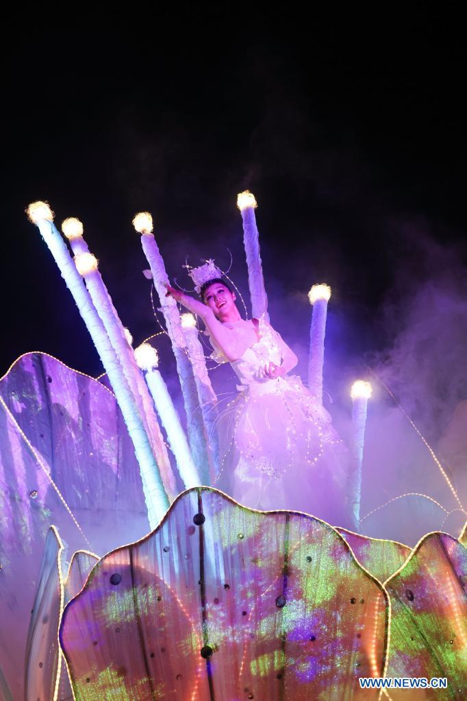 An artist performs for guests attending the Boao Forum for Asia Annual Conference in Boao, south China's Hainan Province on April 19, 2021. Photo: Xinhua 