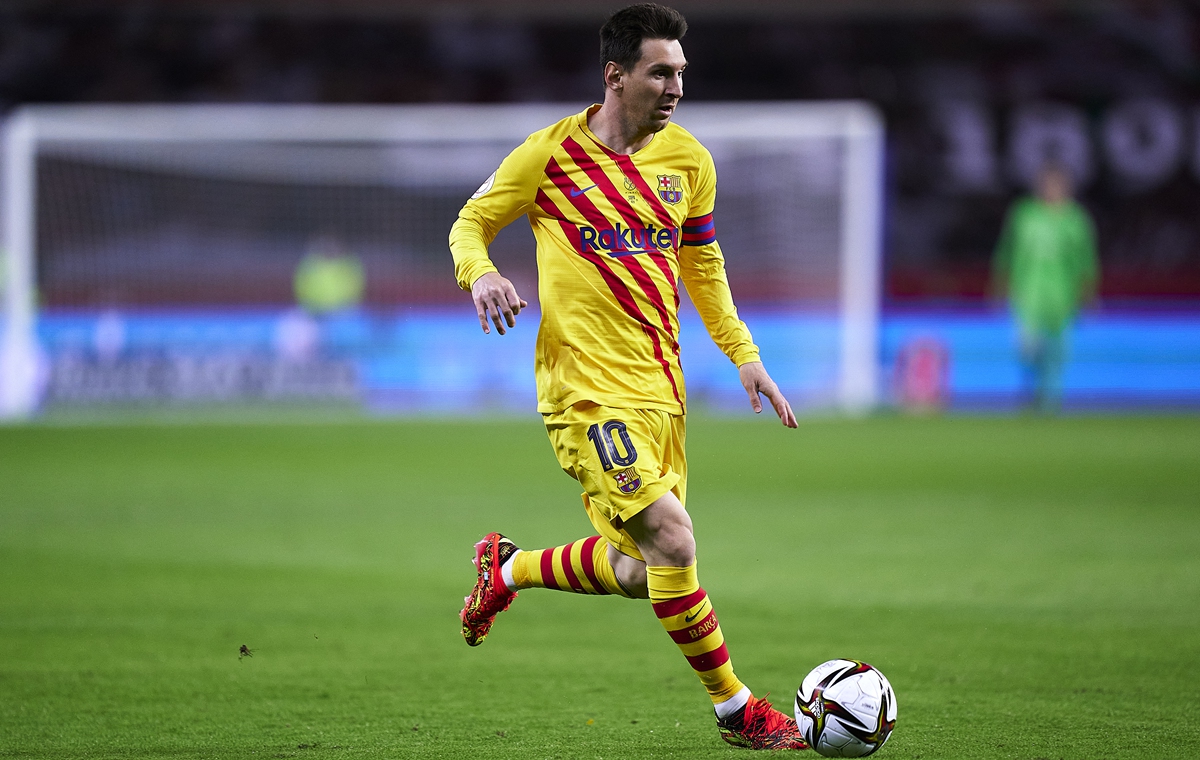 Lionel Messi of Barcelona in the match againt Athletic Bilbao on Saturday in Seville, Spain Photo: VCG