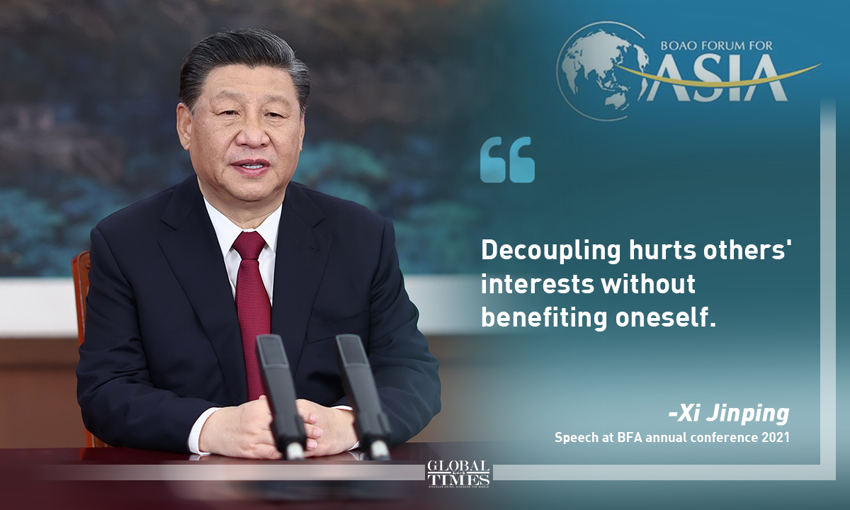 Highlights of Xi's speech at BFA annual conference. Graphic: Xu Zihe/GT 