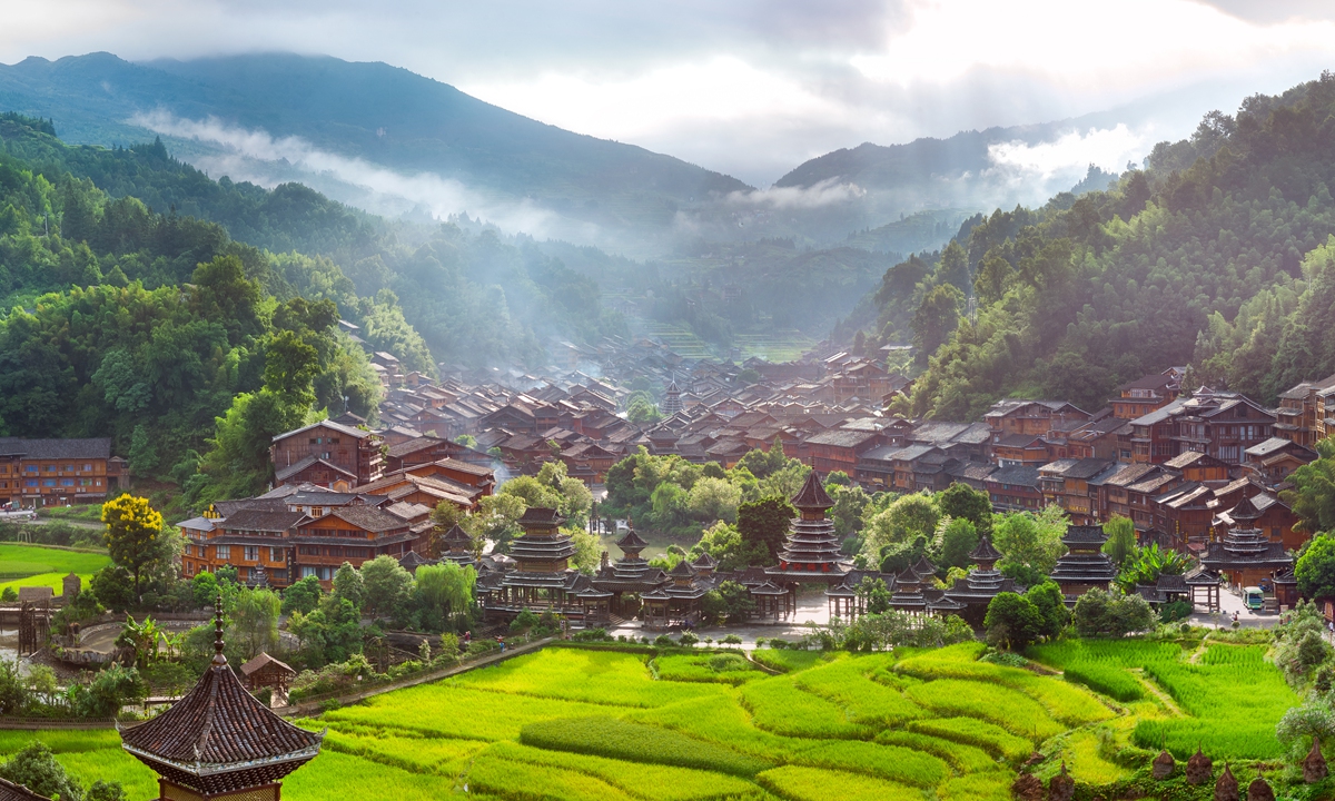 A village in Southwest China's Guizhou Province Photo: VCG