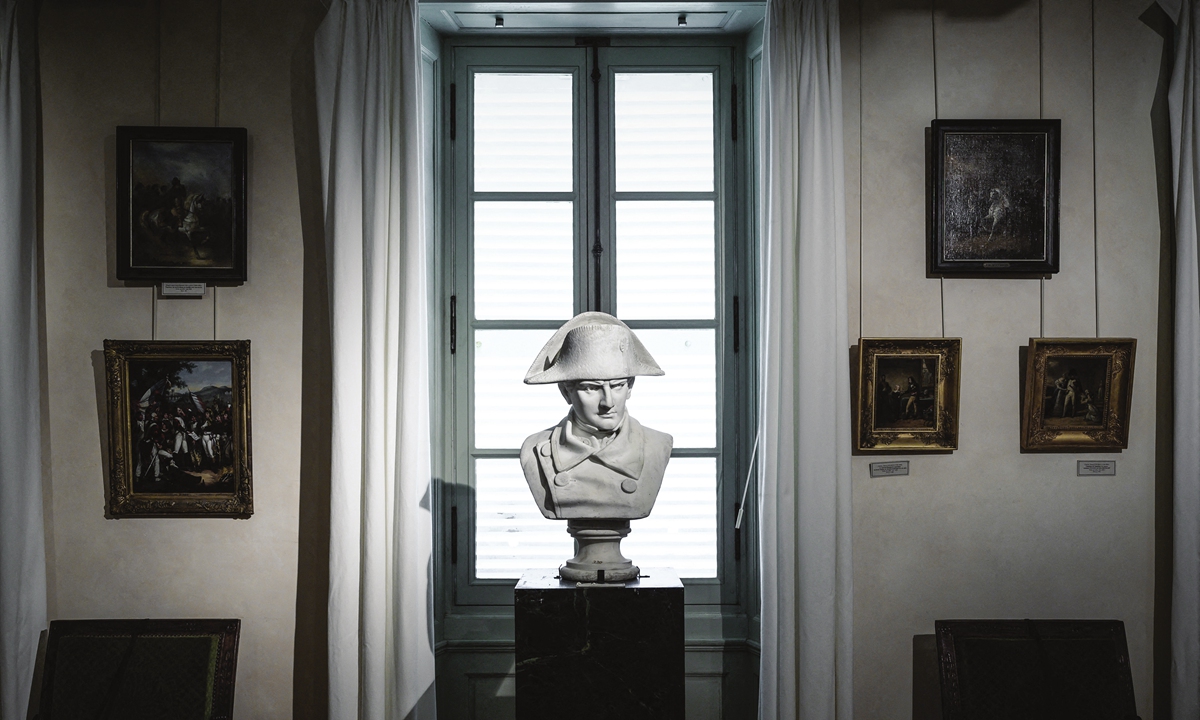 A bust of French Emperor Napoleon I Photo: AFP