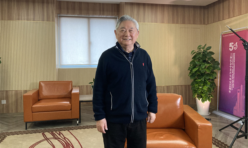 Xu Yinsheng at the International Table Tennis Federation Museum in Shanghai on April 27, 2021. (photo: Huang Lanlan/GT)