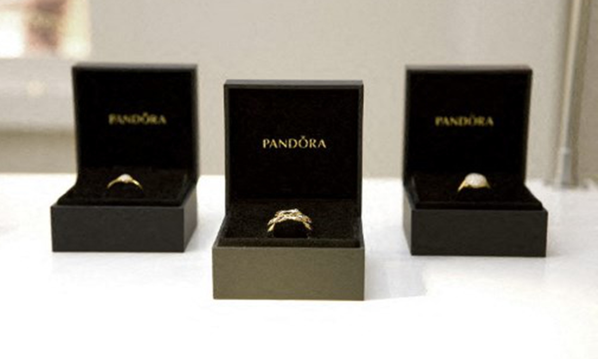 Pandora jewelry Photo: AFP