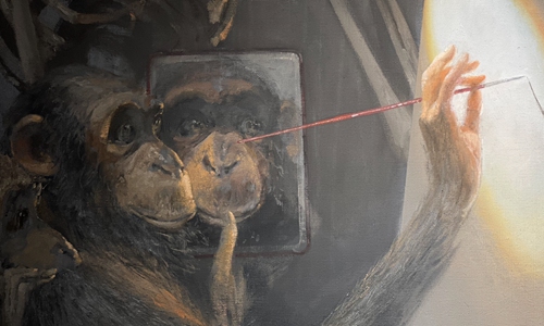 A painting at the French art exhibition Photo: Courtesy for Ke xin 