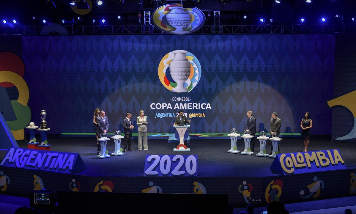 The draw ceremony for Copa America 2020 at Centro de Convenciones de Cartagena de Indias on December 3, 2019 in Cartagena, Colombia Photo: VCG