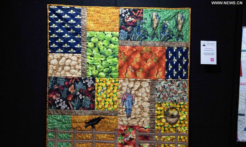 Photo taken on May 13, 2021 shows handicraft pieces displayed at CraftAlive show in Canberra, Australia. The 4-day event kicked off here on Thursday.Photo:Xinhua