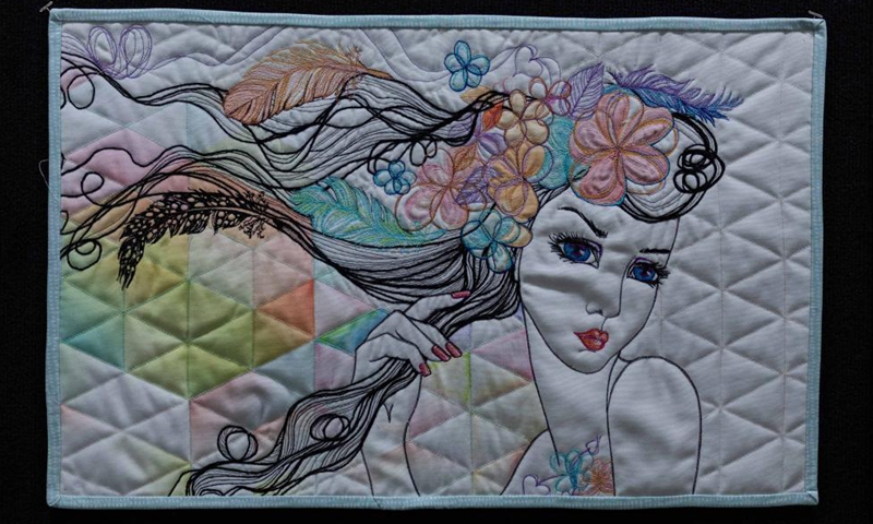 Photo taken on May 13, 2021 shows handicraft pieces displayed at CraftAlive show in Canberra, Australia. The 4-day event kicked off here on Thursday.Photo:Xinhua