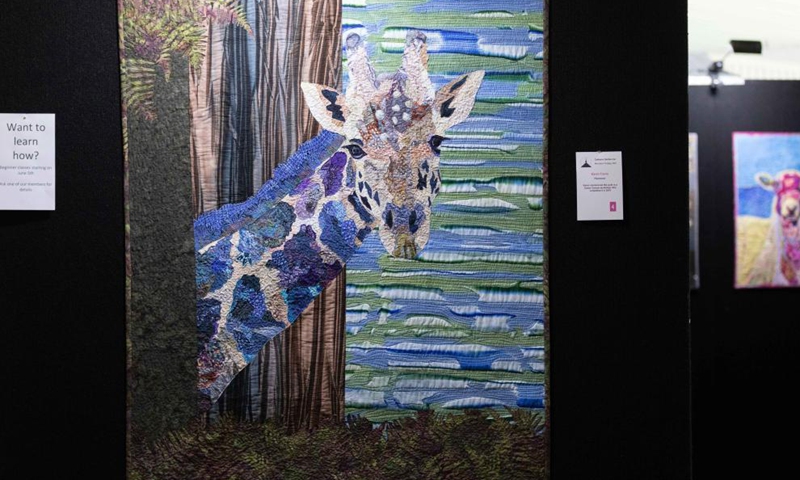 Photo taken on May 13, 2021 shows handicraft pieces displayed at CraftAlive show in Canberra, Australia. The 4-day event kicked off here on Thursday.Photo:Xinhua