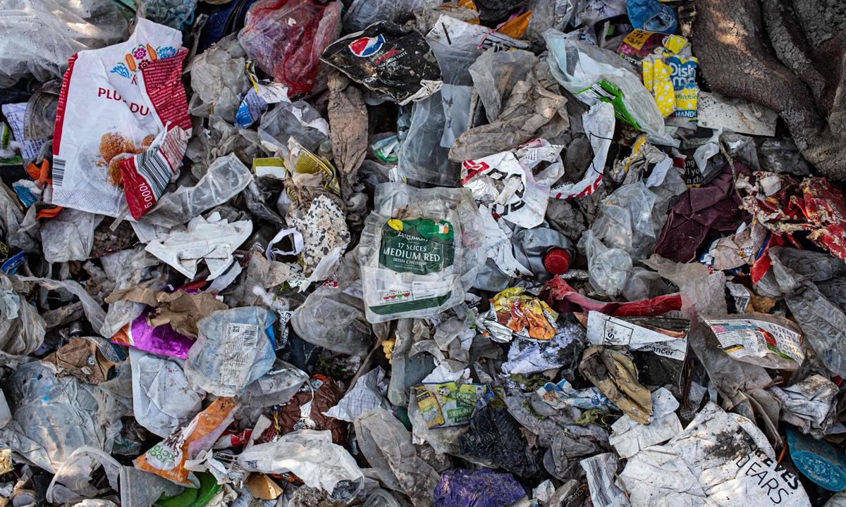 Turkey receivies nearly a quarter of the plastic waste exported by EU nations in 2019. Photo: VCG
