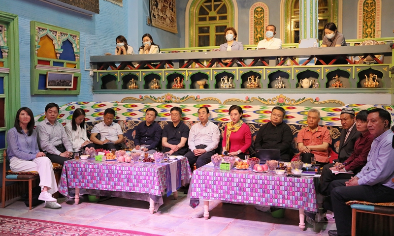 China Public Diplomacy Association held an online forum on Xinjiang topics in Kashi Prefecture of Xinjiang Uygur Autonomous Region on Thursday. Photo: Wang Xiaoji