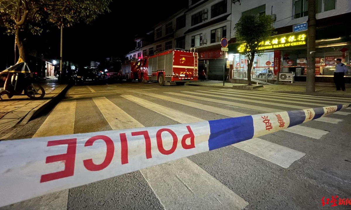 The food factory in Changning County, Yibin of Southwest China's Sichuan Province where a suspected gas poisoning incident took place. Photo: Hongxing News