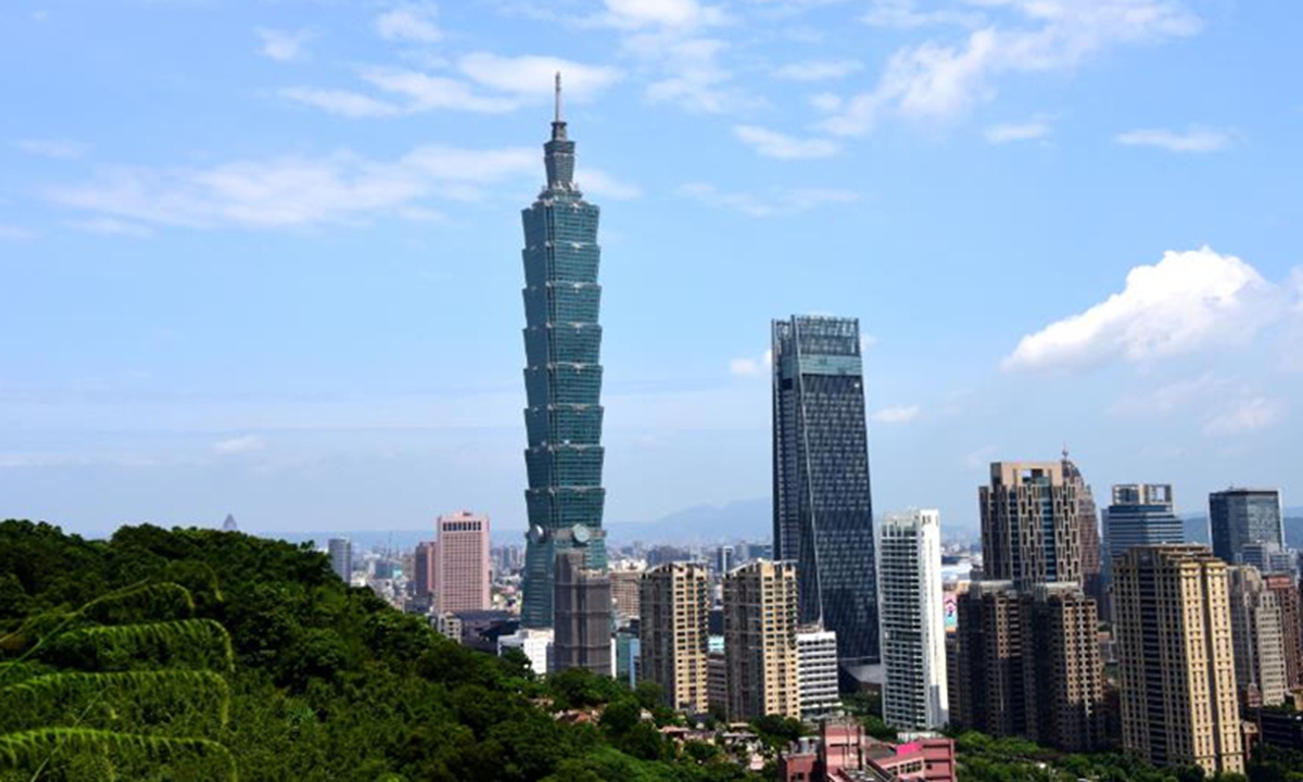 The Taipei 101 skyscraper in Taipei, southeast China's Taiwan. Photo: Xinhua

