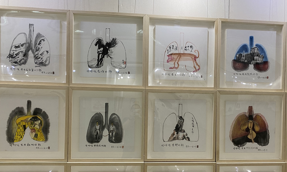 Paintings from Chinese artist Shu Yong Photo: Courtesy of Lisa