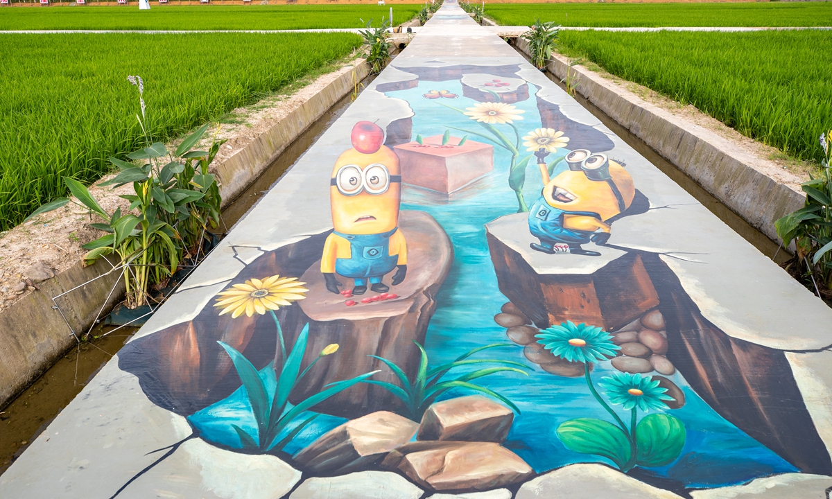 3D drawing in farmland