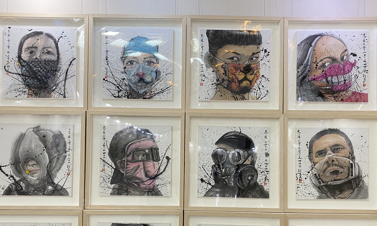 Paintings from Chinese artist Shu Yong Photo: Courtesy of Lisa