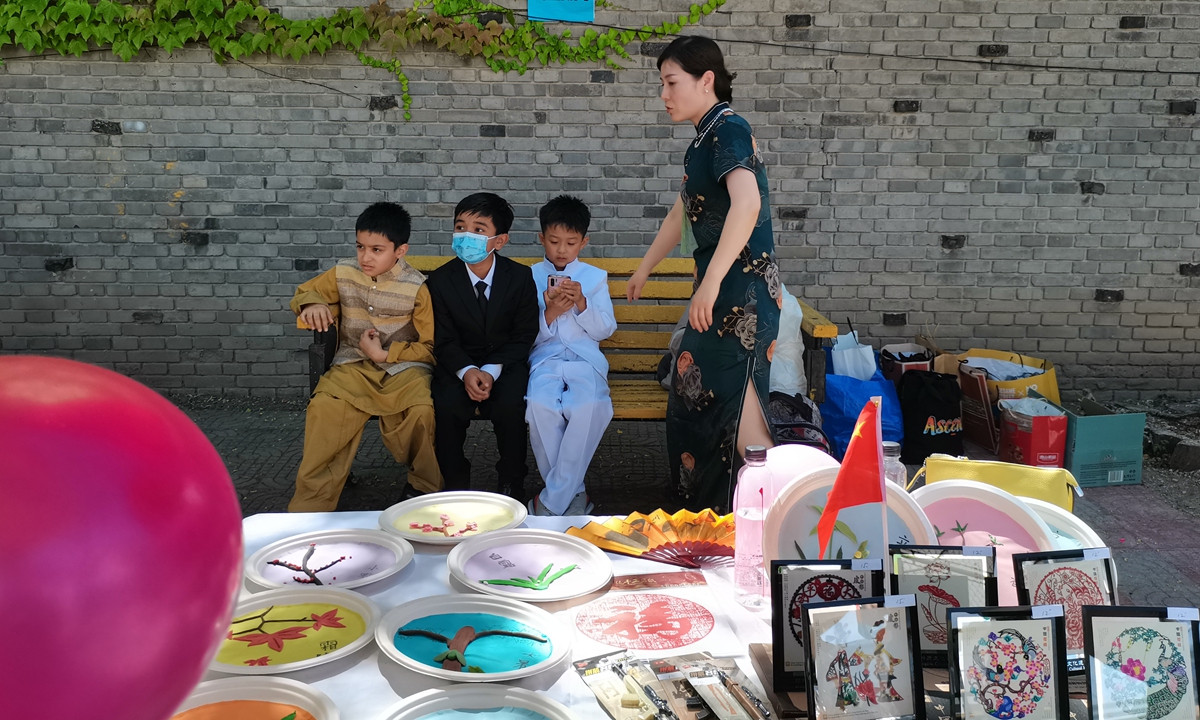 Children at the event Photo: Li Yuche/GT