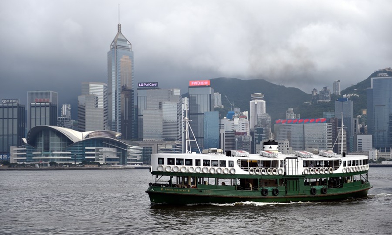 Photo taken on May 4, 2020 shows the Victoria Harbor of Hong Kong, China. Photo: Xinhua
