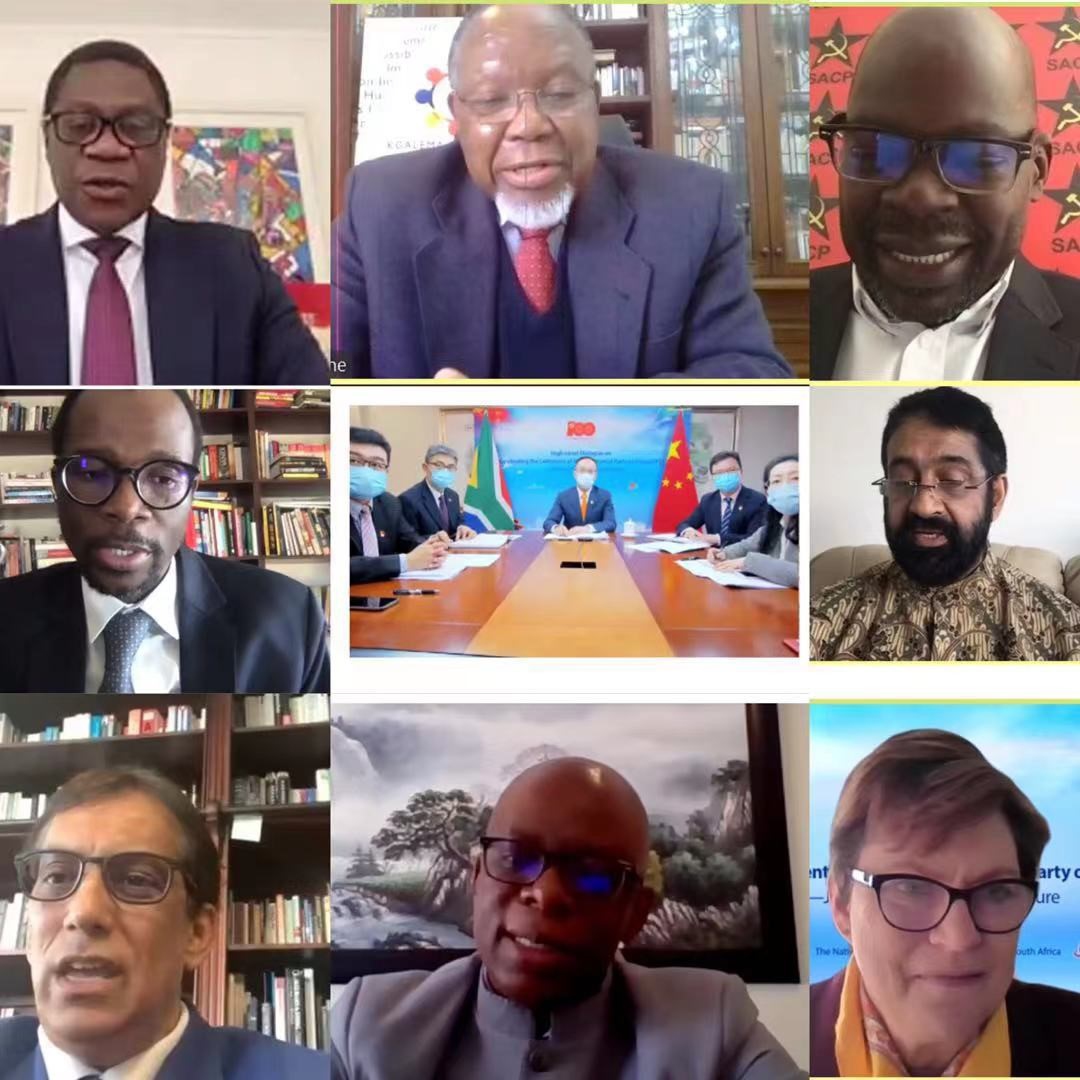 Chinese Embassy in South Africa and the National Press Club South Africa jointly hold an online high-level dialogue entitled Celebrating the Centenary of the CPC and Jointly Ushering in Shared Future in celebration of the 100th anniversary of the founding of the Communist Party of China on Monday.