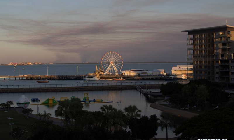 Photo taken on June 27, 2021 shows a view of Darwin, Northern Territory, Australia. Chief Minister of Australia's Northern Territory (NT) Michael Gunner said on Sunday that NT is now facing its biggest threat since the COVID-19 crisis began, adding that its capital city Darwin would enter a lockdown for 48 hours. (Xinhua)