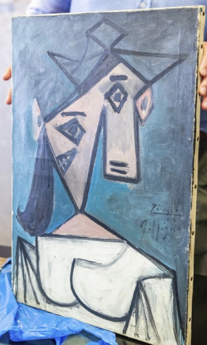 <em>Head of a Woman</em> by Picasso Photo: AFP