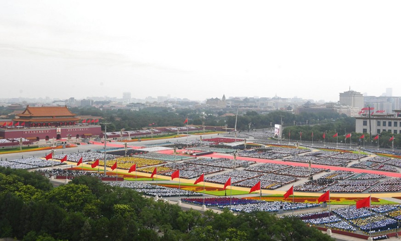 A ceremony marking the centenary of the Communist Party of China (CPC) is held at Tian'anmen Square in Beijing, capital of China, July 1, 2021.(Photo: Xinhua)