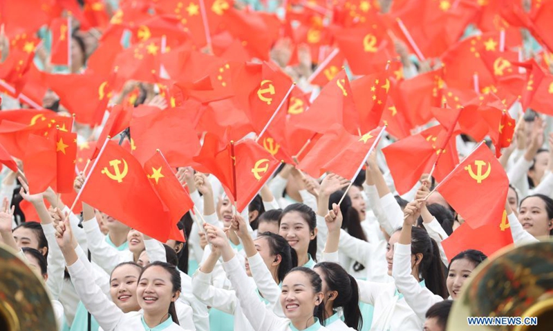 A ceremony marking the centenary of the Communist Party of China (CPC) is held at Tian'anmen Square in Beijing, capital of China, July 1, 2021.Photo:Xinhua