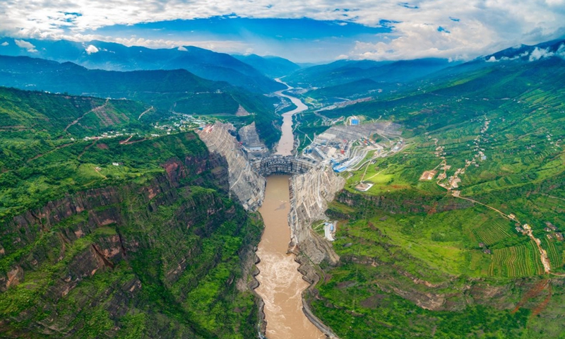 A view of Baihetan Hydropower Station. Photo: Xie Lei
