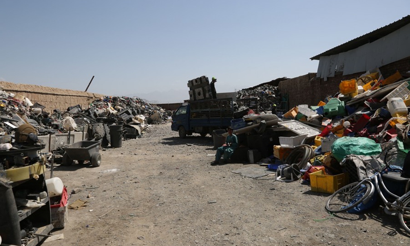 Photo taken on July 3, 2021 shows scarp abandoned by U.S. forces near Bagram Airfield after all U.S. and NATO forces evacuated in Parwan province, eastern Afghanistan. (Photo: Xinhua)