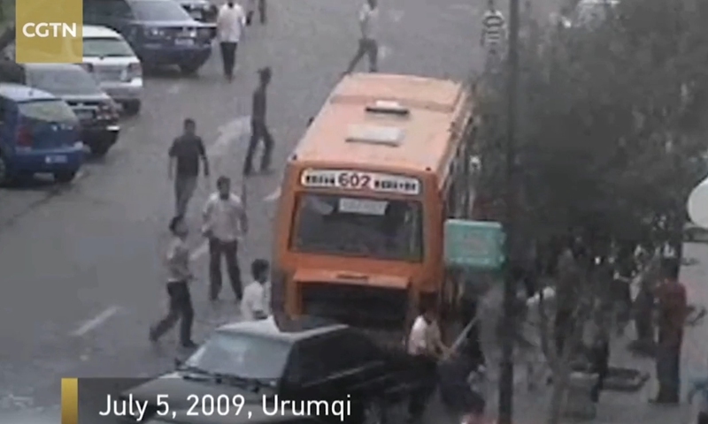 Screenshot from video posted by CGTN