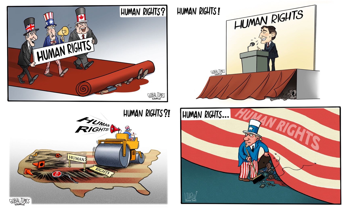 Human rights?! Illustration: Liu Rui/GT