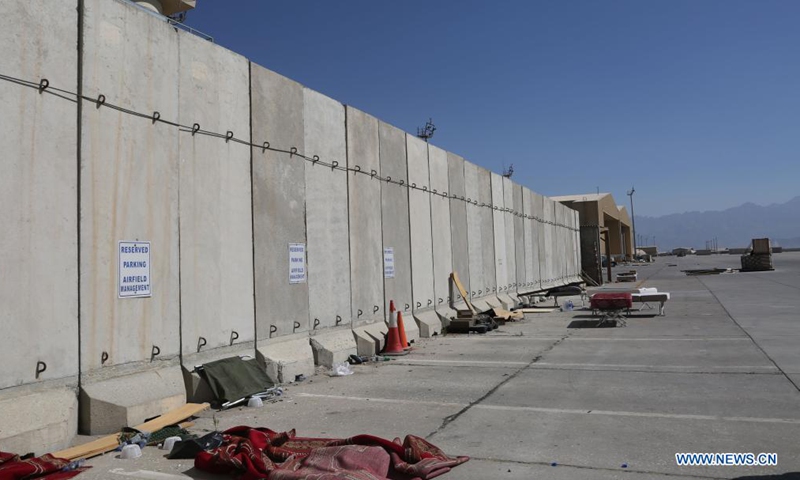 Photo taken on July 8, 2021 shows the Bagram Airfield base after all U.S. and NATO forces evacuated in Parwan province, eastern Afghanistan.Photo:Xinhua