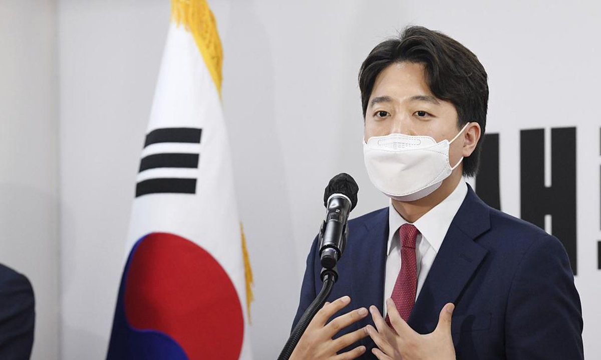 Lee Jun-seok,leader of South Korea’s People Power Party photo:VCG 