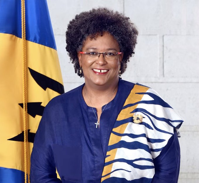 Barbados PM Minister Mia Mottley Photo: Chinese Ambassador to Barbados' twitter