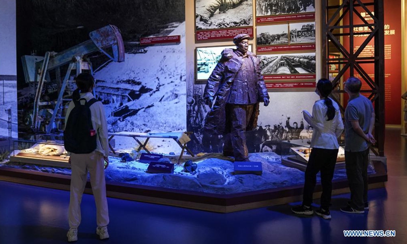 People visit the Museum of the Communist Party of China (CPC) in Beijing, capital of China, July 15, 2021. Located in the Chaoyang District of Beijing, the Museum of the CPC opens to the public from July 15 and accepts online appointments for free visits from 9 a.m. to 5 p.m.Photo:Xinhua