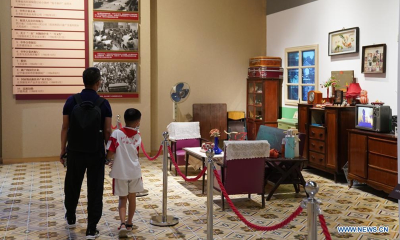 People visit the Museum of the Communist Party of China (CPC) in Beijing, capital of China, July 15, 2021. Located in the Chaoyang District of Beijing, the Museum of the CPC opens to the public from July 15 and accepts online appointments for free visits from 9 a.m. to 5 p.m.Photo:Xinhua