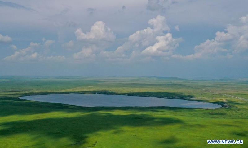 Photo taken on July 22, 2021 shows a summer landscape of the Chenbarhu Banner Grassland in Hulun Buir, north China's Inner Mongolia Autonomous Region.Photo:Xinhua
