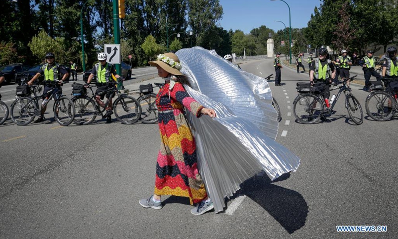 Protesters rally against ecological destruction in Vancouver, Canada ...