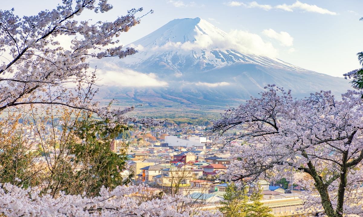 A view of Mount Fuji Photo: AFP