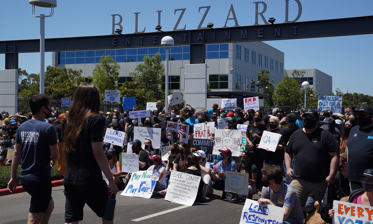 Blizzard protested 