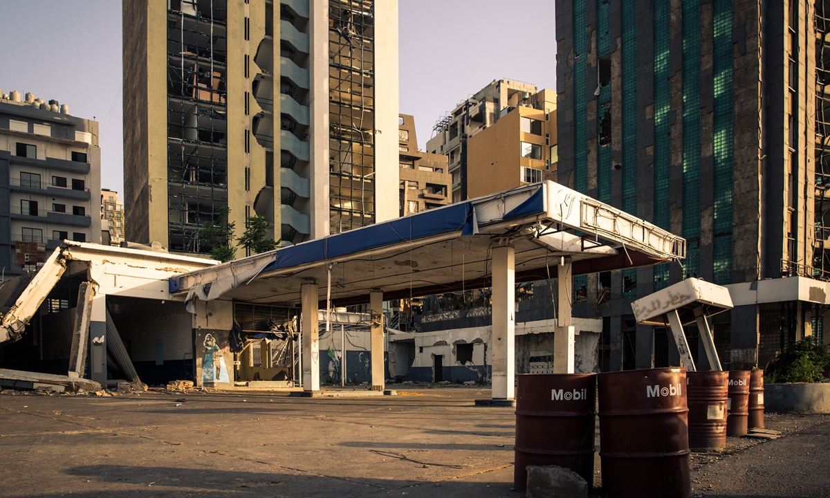 The port of Beirut in Lebanon Photo: AFP