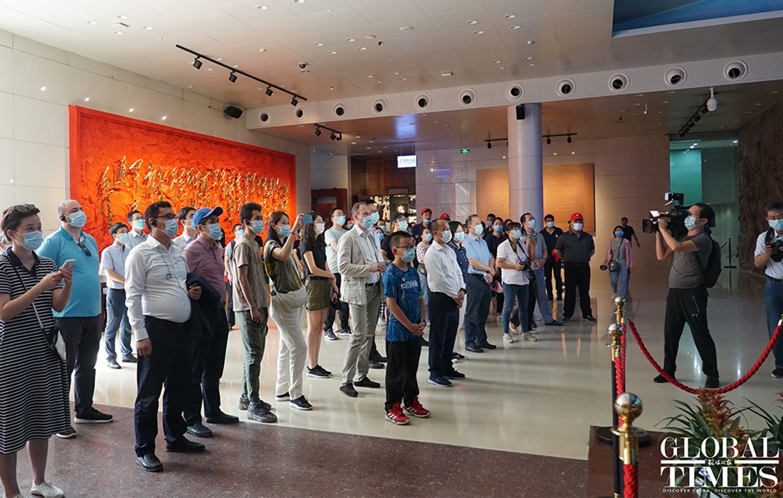 Diplomats from 5 countries visit Jinggangshan Revolution Museum on China's Army Day. Photo: Jin Jianyu/GT

