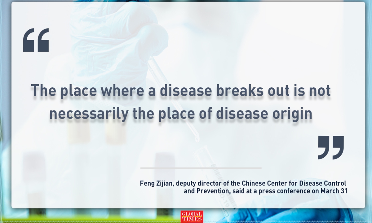 The place where a disease breaks out is not necessarily the place of disease origin.Graphic: Huo Siyu/Global Times