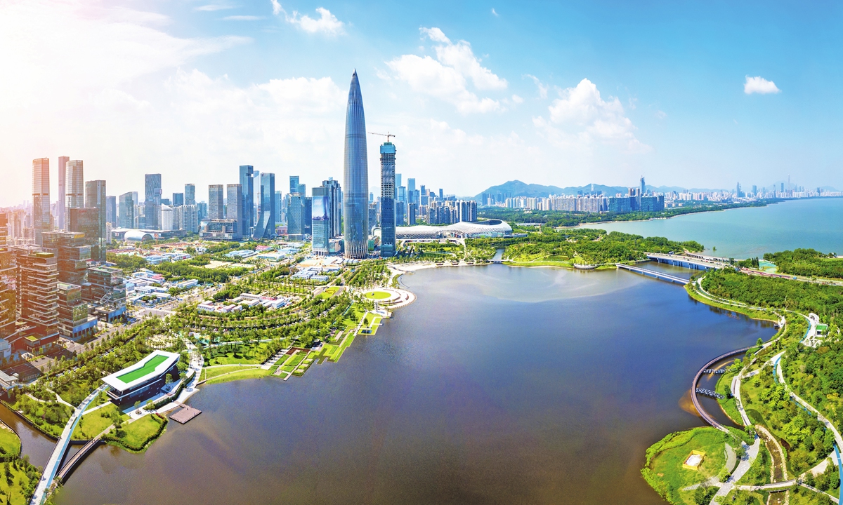 Shenzhen is showing rapid economic development backed by active technological innovation.