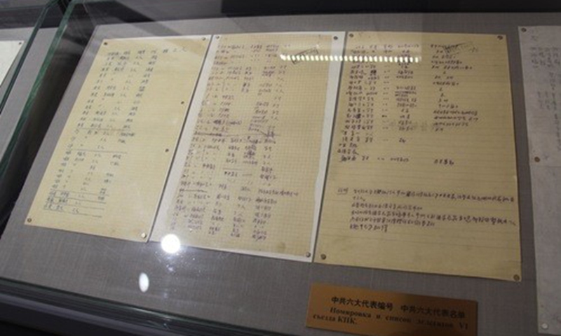 List of delegates to the Sixth CPC National Congress and their numbers 

(Qu Qiubai was No. 21, Zhou Enlai was No. 22)
