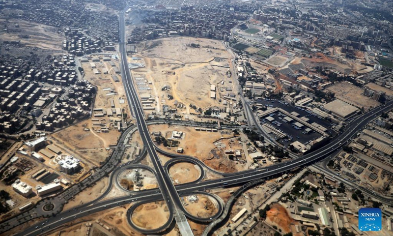 Aerial photo taken on Aug. 25, 2021 shows a view of Cairo, Egypt. (Xinhua/Ahmed Gomaa) 